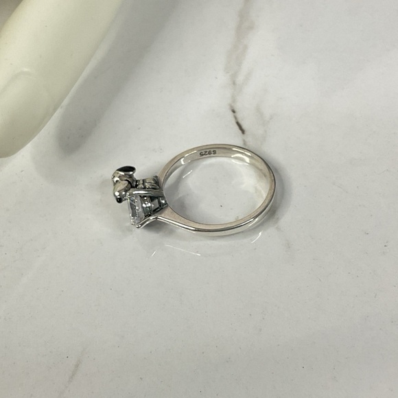🌟 S925 Sterling Silver Snoopy Diamond Ring - Picture 10 of 12